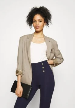 Anna Field Punto Leggings With Button DetailLeggingsDark Blue Donna Pantaloni AN621A04X-K11 -Moda Sconto 007714f5801d4292a42e3e4e1a14adce