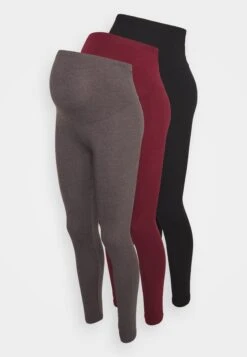 3 PackLeggingsBlack/Mottled Dark Grey/Bordeaux Donna Pantaloni EX429B01L-Q16 -Moda Sconto 01c3756f631c466bba640c71dc365d84