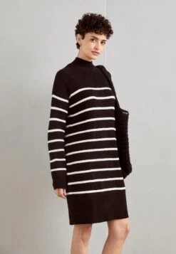 Anna Field Abito In MagliaBlack/White Donna Vestiti AN621C1ZE-Q11 -Moda Sconto 0f5d003aae264d24accc5a52e8eac1cf