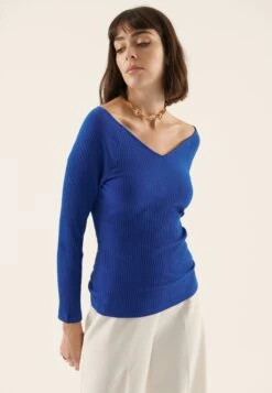 Anna Field 2-PackMaglietta A Manica LungaBlue/Mottled Grey Donna T-shirt E Top AN621D186-K11 -Moda Sconto 10c1f79a548847f2babf06d8131d13b9