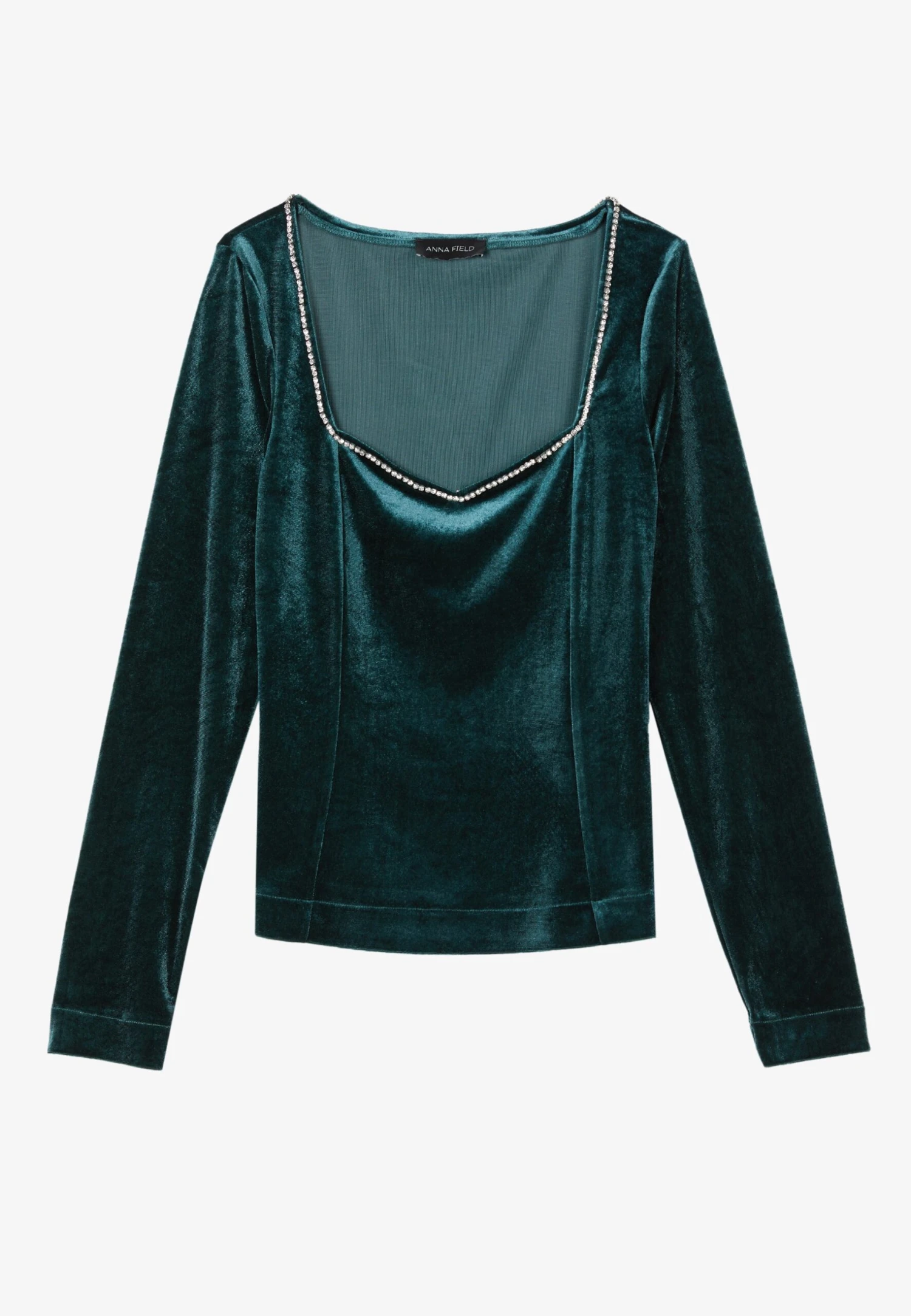 Anna Field Maglietta A Manica LungaDark Green Donna T-shirt E Top AN621D18G-M11 4 Anna Field Maglietta A Manica LungaDark Green Donna T-shirt E Top AN621D18G-M11 - immagine 4