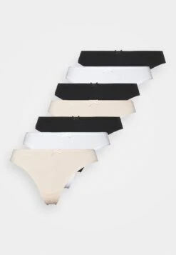 Anna Field 7 Pack - Perizoma - White/Black/Beige -Moda Sconto 1954f7ca5537486bbbaaa0aa7df7fe58