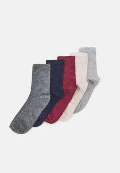 Anna Field 5 Pack - Calze - Grey/Dark Red/Blue