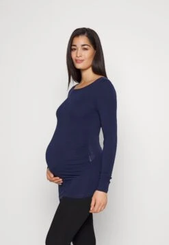 2 PackMaglietta A Manica LungaWhite/Navy Donna T-shirt E Top EX429G02P-A11 -Moda Sconto 24ad388ebb92447bb09750d30825ab92