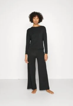 Anna Field Wide Leg - Pigiama - Black -Moda Sconto 3177c16ebf6e4fd68a2119264f2a18dd