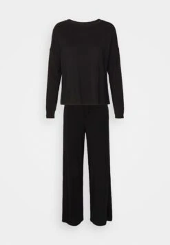 Anna Field Wide Leg - Pigiama - Black -Moda Sconto 47a0df92ee3b49adb76c1e8058292cf4