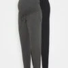 2 PackPantaloni SportiviBlack/ Dark Grey Donna Pantaloni EX429B011-Q11
