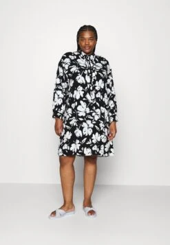 Abito A Camicia Black/White Donna Vestiti AX821C061-Q11