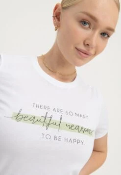 Anna Field T-Shirt Con StampaWhite Donna T-shirt E Top AN621D176-A11 -Moda Sconto 5746f8d1c6284772bf8d8522c9794fbd