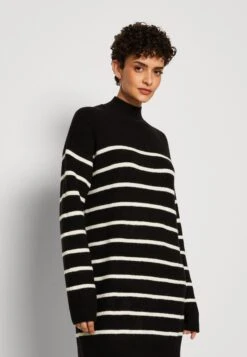 Anna Field Abito In MagliaBlack/White Donna Vestiti AN621C1ZE-Q11 -Moda Sconto 57620475dba9453a8ee609c94ff20572