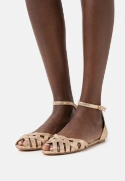 Leather Ballerine SpuntateGold Donna Ballerine ANJ11A02A-F11