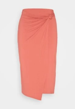 Anna Field Front Knot Midi Skirt - Gonna A Tubino - Red -Moda Sconto 7673a70ffafd4e64b333db05d060c74b