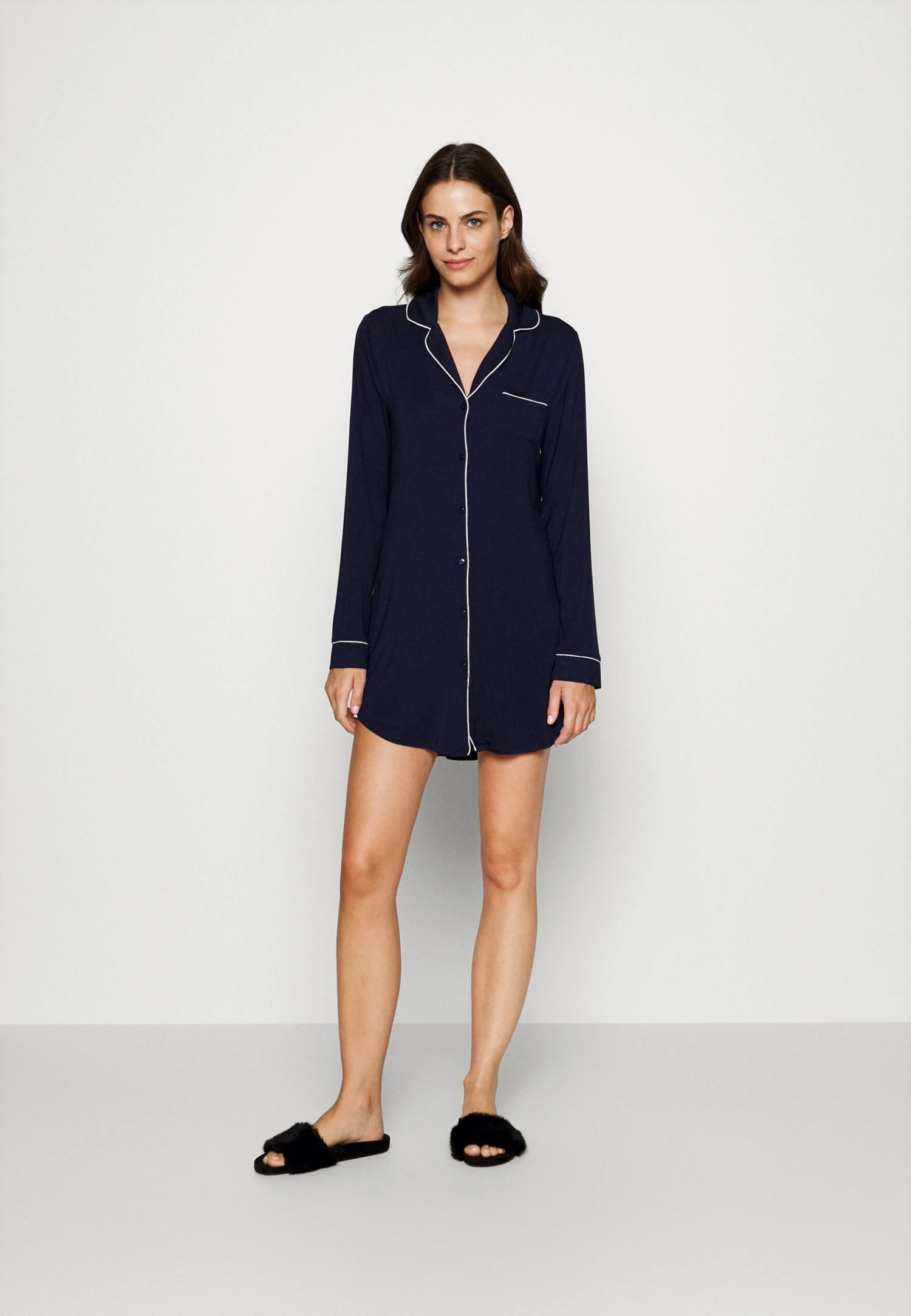 Anna Field Camicia Da NotteBlue Donna Intimo Notte E Loungewear AN681P0A2-K11 2 Anna Field Camicia Da NotteBlue Donna Intimo Notte E Loungewear AN681P0A2-K11 - immagine 2