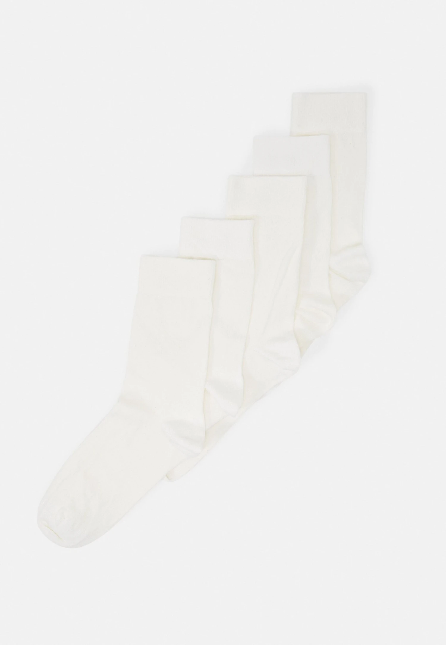 Anna Field Comfort Cuff Ankle Socks 5Pack - Calze - White 1 Anna Field Comfort Cuff Ankle Socks 5Pack - Calze - White