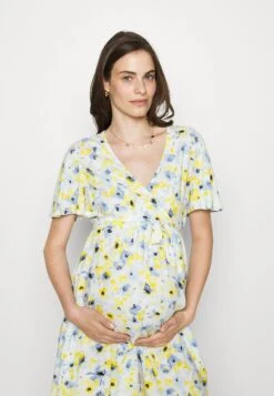 Woven Chiffon Wrap Dress Vestito Estivo White/Light Blue Donna Vestiti EX429F068-A11 -Moda Sconto 92a40270a099421aa4205b9aed0e03d0