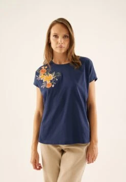 Anna Field T-Shirt Con StampaDark Blue Donna T-shirt E Top AN621D19V-K11