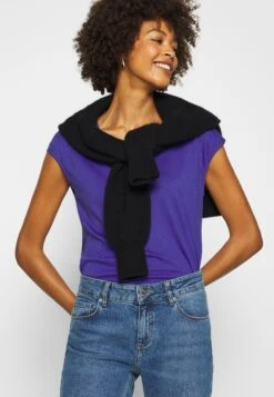 Anna Field T-Shirt BasicClematis Blue Donna T-shirt E Top AN621D0TQ-K11 -Moda Sconto 98348973ebae43f9a605c6b4952b7394