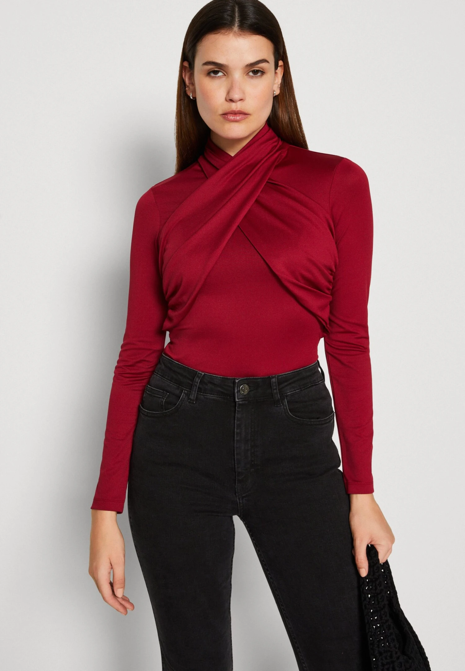 Anna Field Maglietta A Manica LungaDark Red Donna T-shirt E Top AN621D1A0-G11 6 Anna Field Maglietta A Manica LungaDark Red Donna T-shirt E Top AN621D1A0-G11 - immagine 6