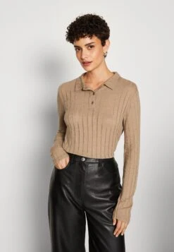 Anna Field PoloTaupe Donna T-shirt E Top AN621D193-B11 -Moda Sconto ad0dd1fa8c5a453aa766adf83dcc0981