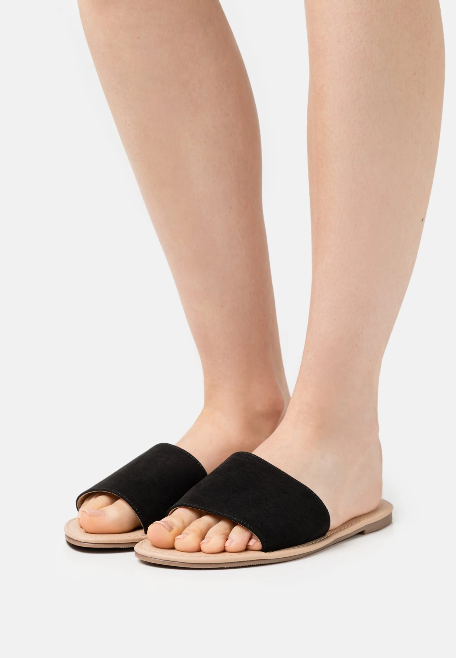 Anna Field 2 Pack - Ciabattine - Black/Cognac 1 Anna Field 2 Pack - Ciabattine - Black/Cognac