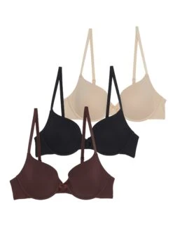 Anna Field 3 PackReggisenoBlack/Nude/Brown Donna Intimo AN681A042-K11 -Moda Sconto dc71bdb90c6d4ece87e4a77d1a2555d3
