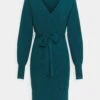 Anna Field Wrap V Ausschnitt Mini Strickkleid Mit GürtelTubinoDeep Teal Donna Vestiti AN621C1JZ-M11