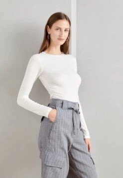 Anna Field Maglietta A Manica LungaOff White Donna T-shirt E Top AN621D18Y-A11