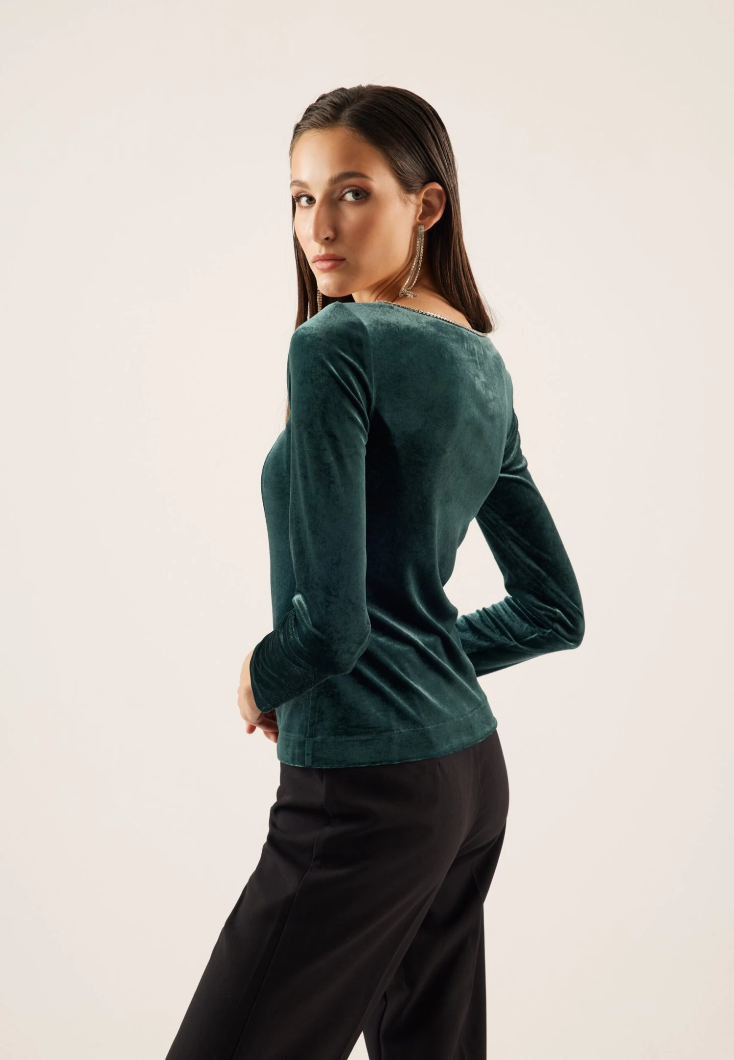 Anna Field Maglietta A Manica LungaDark Green Donna T-shirt E Top AN621D18G-M11 3 Anna Field Maglietta A Manica LungaDark Green Donna T-shirt E Top AN621D18G-M11 - immagine 3