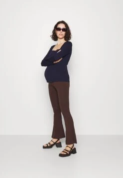 SetPantaloniDark Brown/Mottled Brown Donna Pantaloni EX429B01V-O11